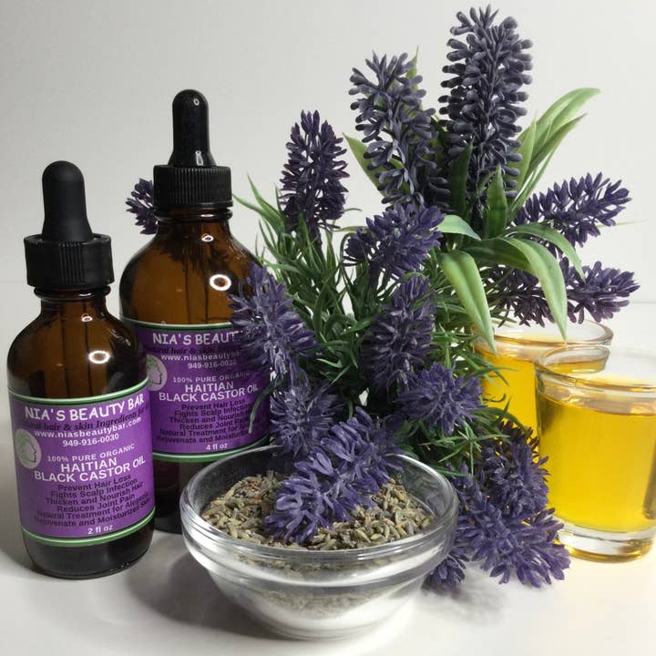 Haitian Black Castor Oil for Hair and Skin Care for wholesale by NIA'S BEAUTY BAR L.L.C.