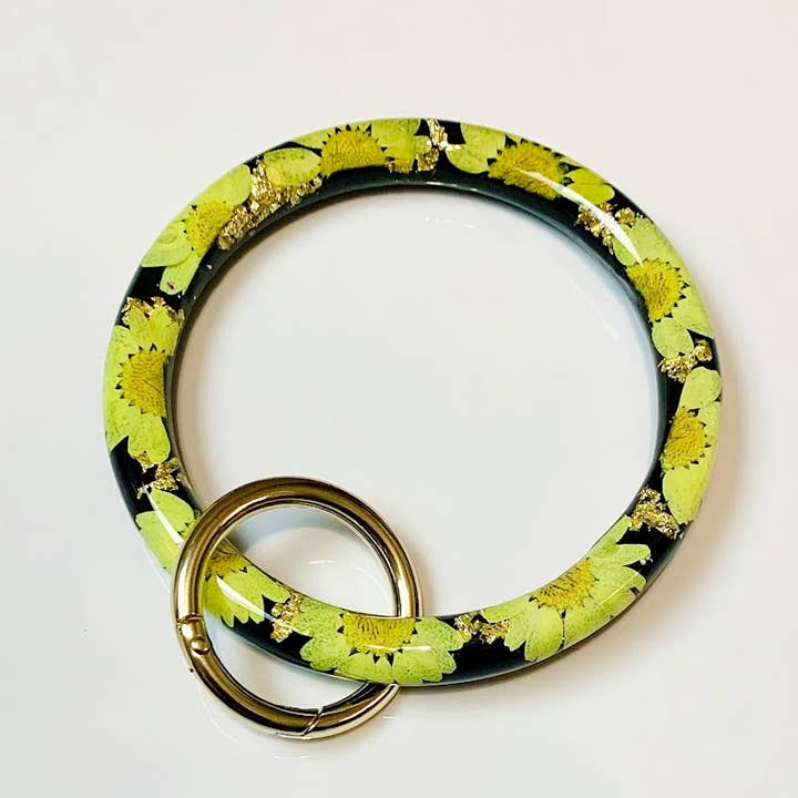 Black Sunflower sleutelhanger Bangle armband alleen voor wholesale door Shop Drip Express