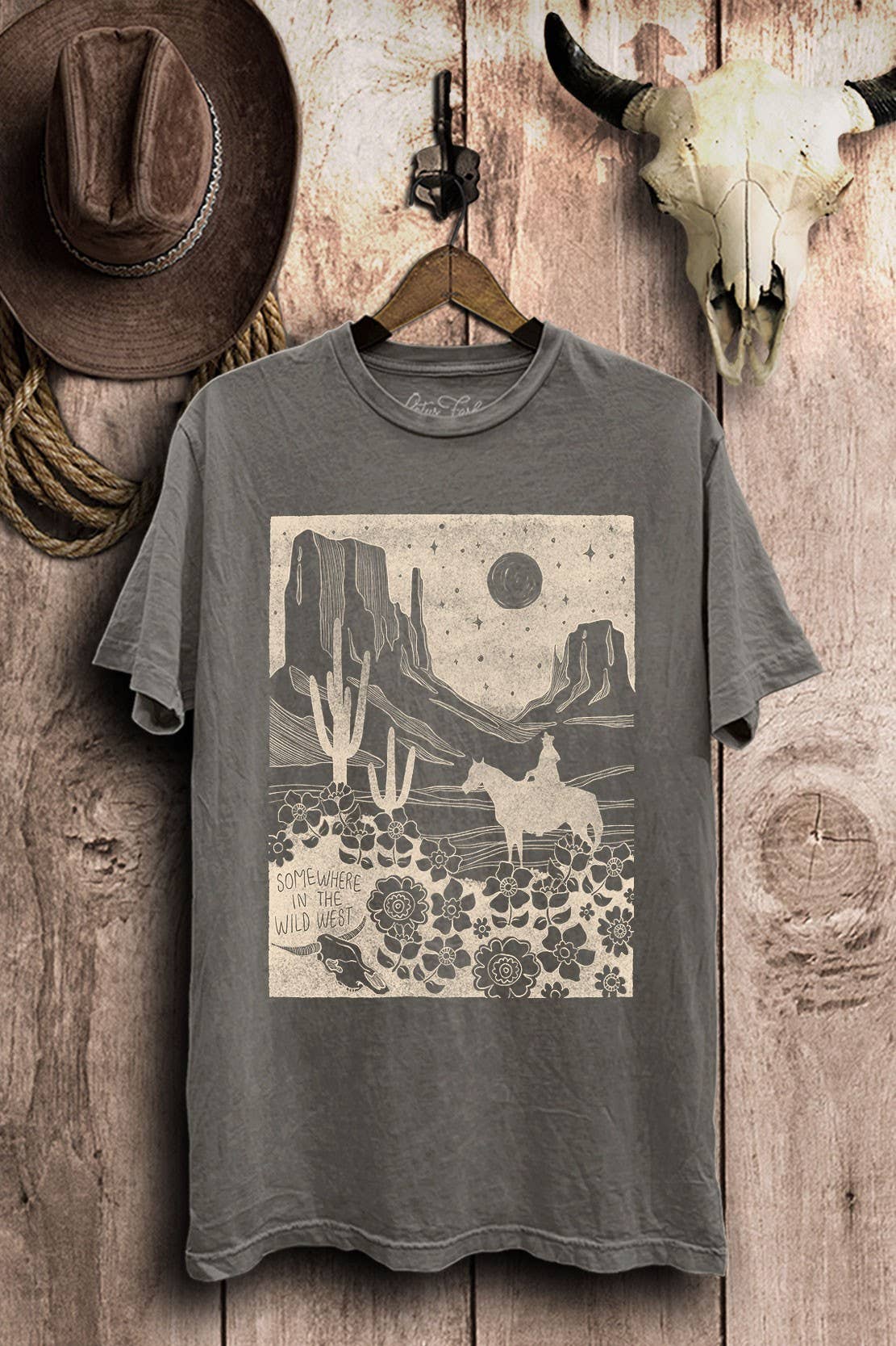 Lotus Fashion Collection - Wholesale Screen Printed T-Shirt - Women's - Somewhere In The Wild West Graphic Top8
