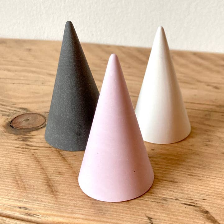 Hand Poured Jesmonite Ring Cone Display and other Purchase wholesale white display stand. Free returns & net 60 terms on Faire trending on Faire.