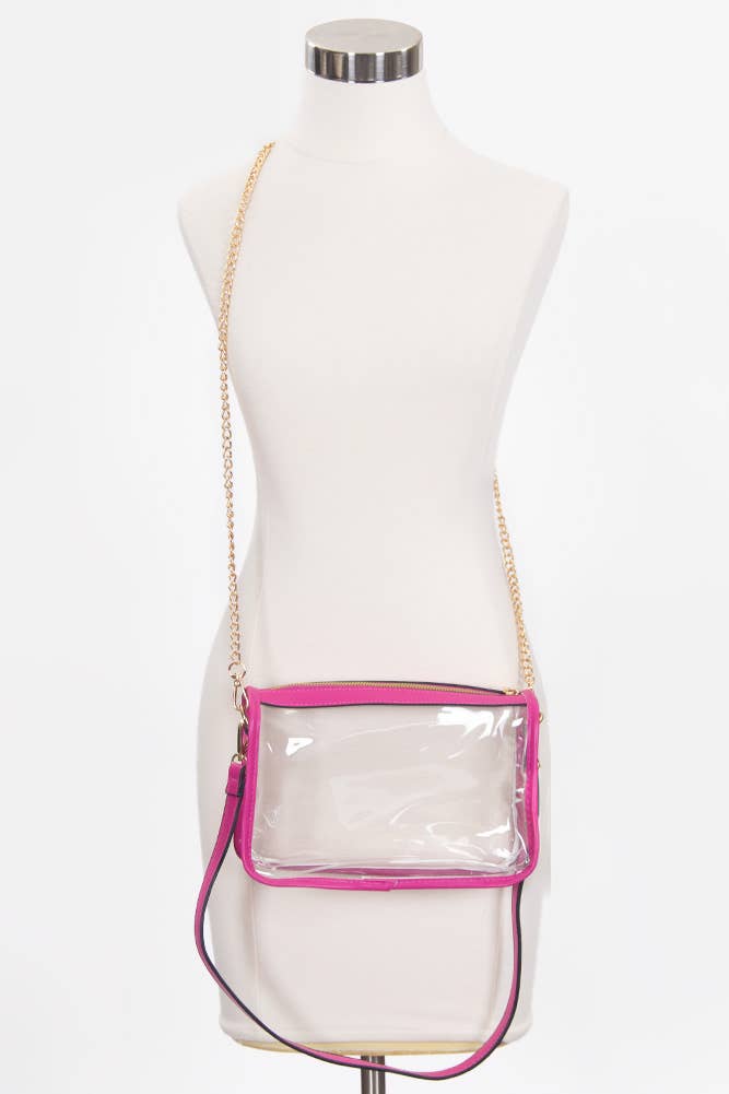 Hana – wholesale Crossbody bag – Women's – Clear Rectangle Stadium Concert Crossbody Bag22