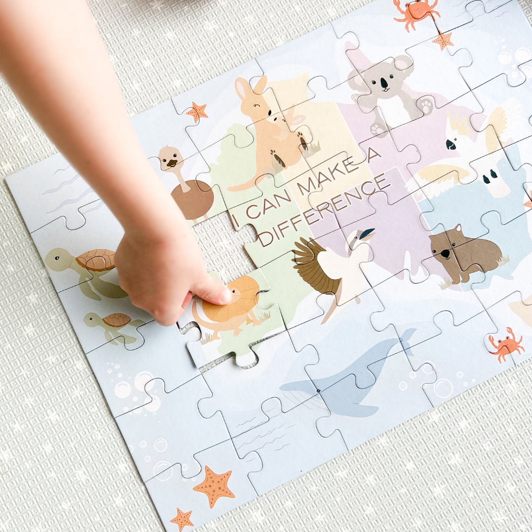 Winnie Parkes - Wholesale Puzzle - Kids - Australian Animals Affirmations Puzzle - Double Sided5