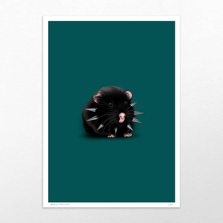 Might Bite | Impresión de arte original para venta al por mayor de Useless Treasures