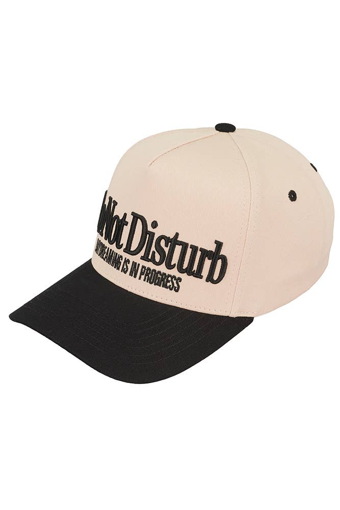 Hana - Wholesale Baseball Cap - Women's - C.C DO NOT DISTURB Embroidered Cotton Baseball Cap0