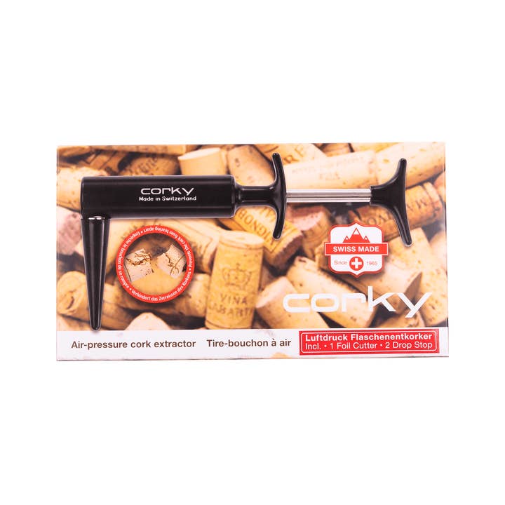 Corky made in Switzerland - Wholesale Fles/wijnopener - Corky premium kurkentrekker - luchtdruk2