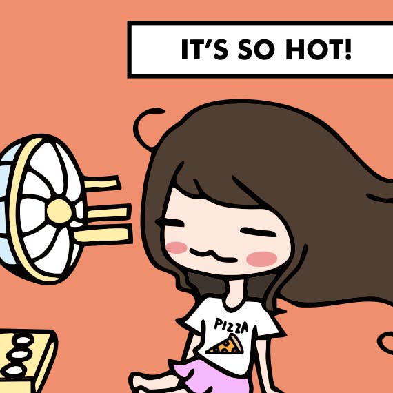 Cooling Off Sarah Stickers for wholesale by Stickies by C&S