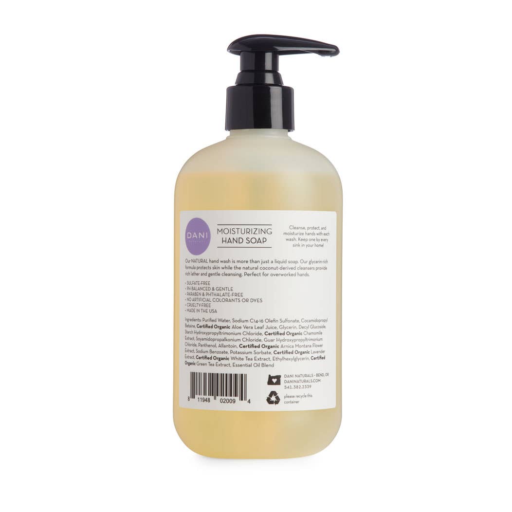 DANI Naturals – wholesale Hand soap/wash – Lemongrass Lavender Hand Soap 12oz5