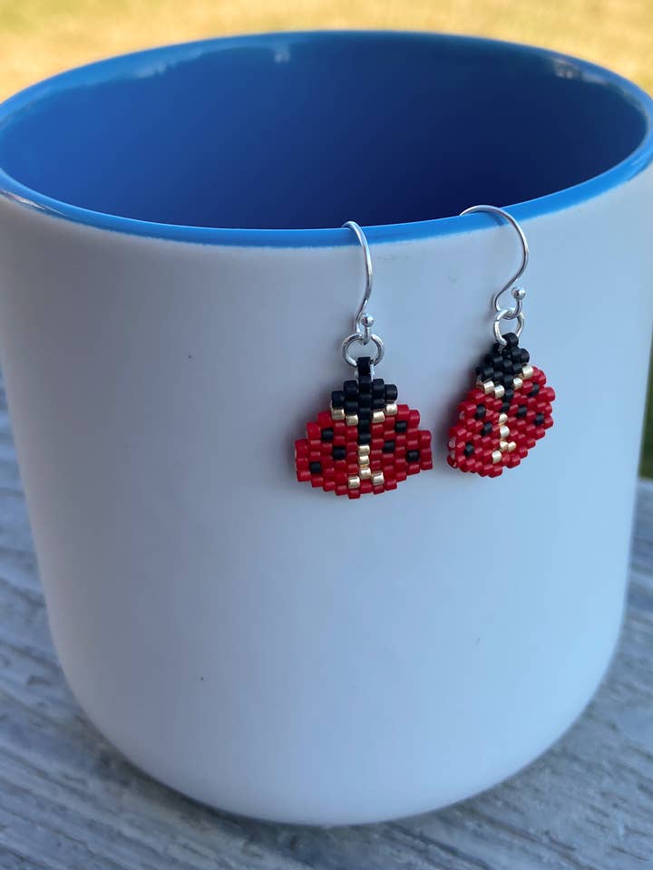 Lady Bug øreringe for engroshandel hos DlpDesigned