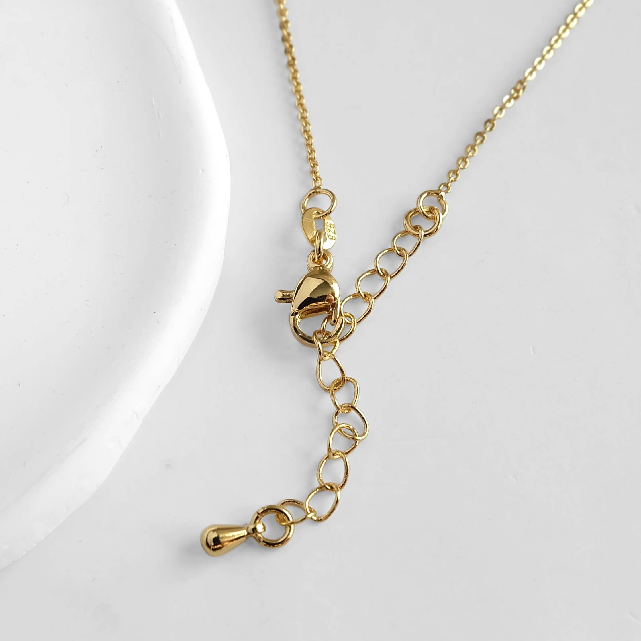 Augusta Jewellery – Engroshandel Halskæde med vedhæng – Akvamarin ædelsten Birthstone tumlede halskæde vedhæng1