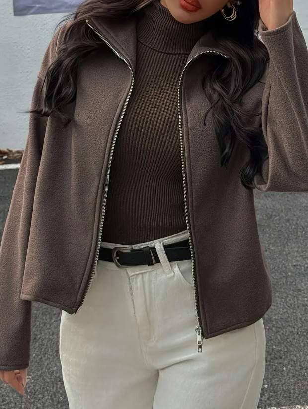 COFFEE fashionable fleece outerwear for women for wholesale on Faire