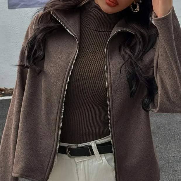 COFFEE warm women's casual ensemble jacket for wholesale on Faire0