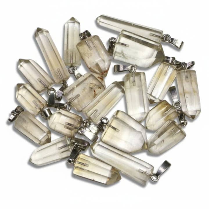 Natural Brazilian Citrine Point Pendant AA+ for wholesale by La Boîte à Cailloux