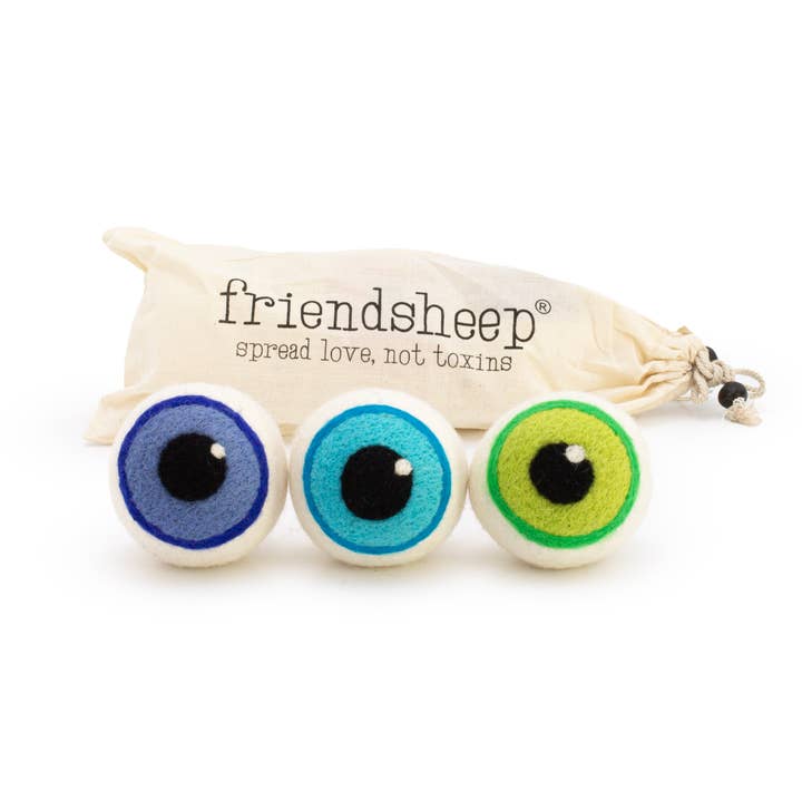 Blue Eerie Eyeballs (Eco Dryer) — Limitierte Auflage — 3er-Set für den Großhandel von Friendsheep