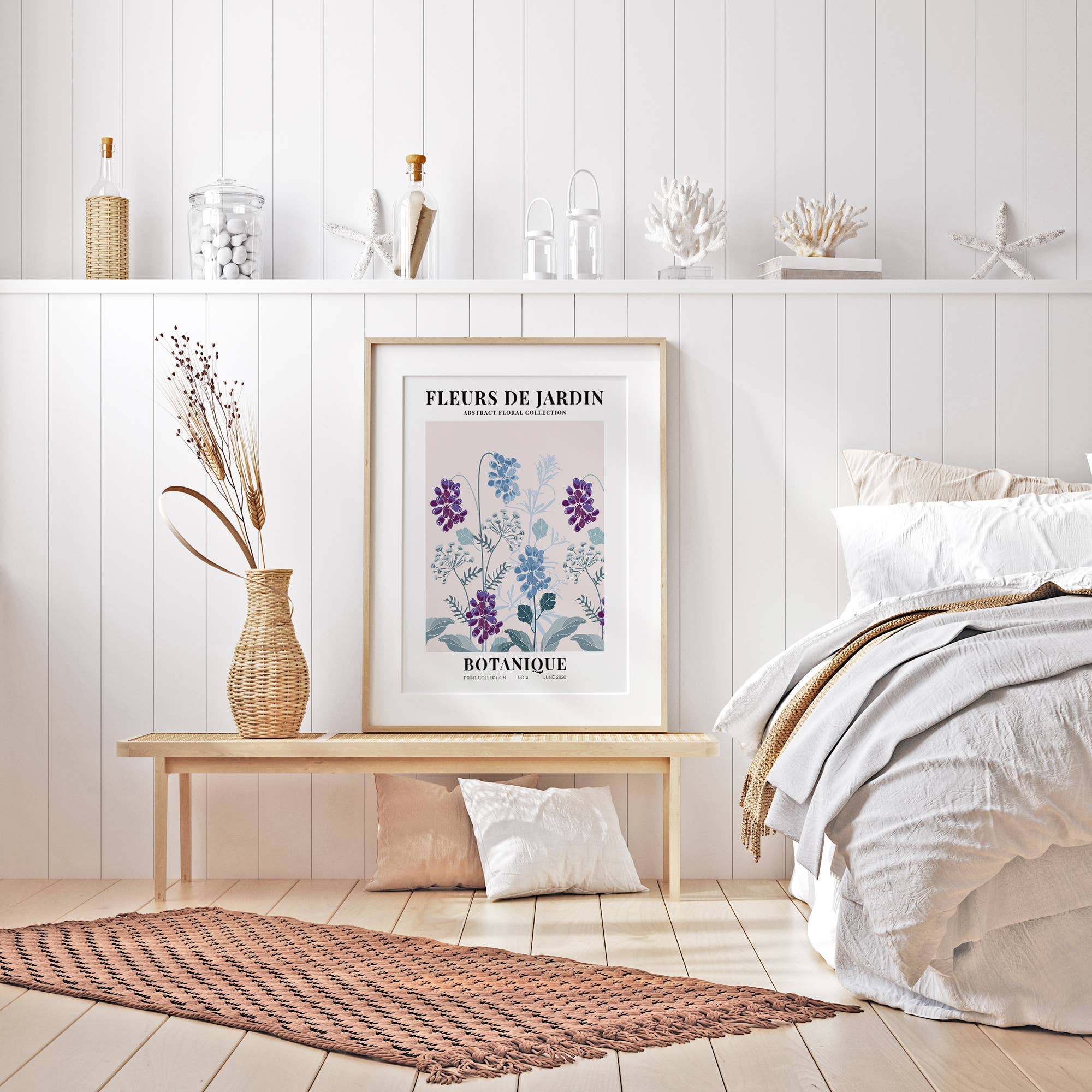 Sugar & Canvas - Wholesale Kunstprint - Bloemenmarkt Fleurs De Jardin Botanische kunstdruk FM537