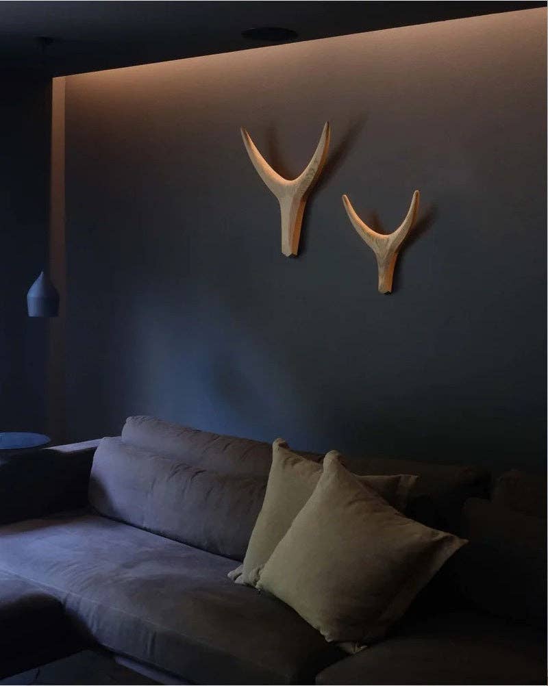 The African Home Goods - Wholesale Wall Accent - Nguni Head Ash Light Grey Iroko Wood | Animal Head Wall Deco6