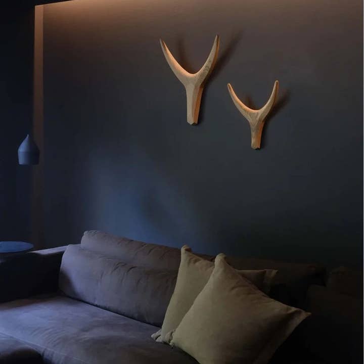 The African Home Goods - Wholesale Wall Accent - Nguni Head Ash Light Grey Iroko Wood | Animal Head Wall Deco6