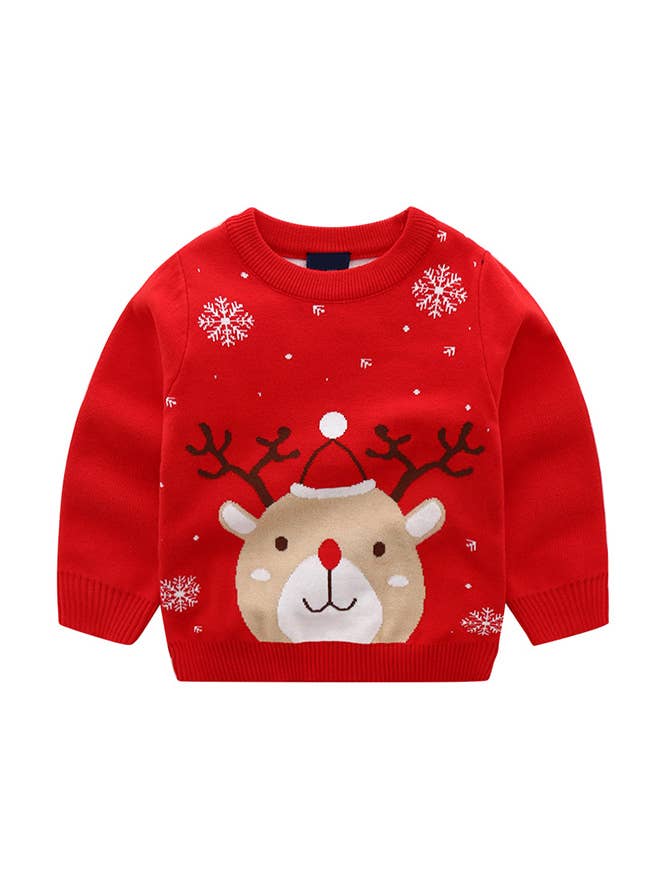 Christmas Jacquard Kids Sweater ZK2366 for wholesale by UNISHE