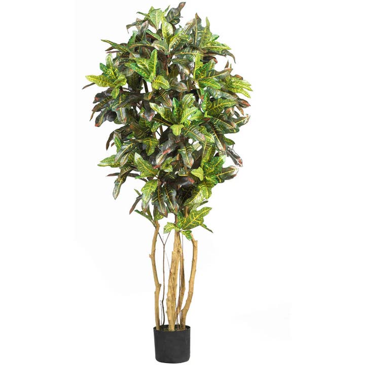 Silk Flower Depot - Wholesale Artificial Plant - 5' Croton Silk Tree