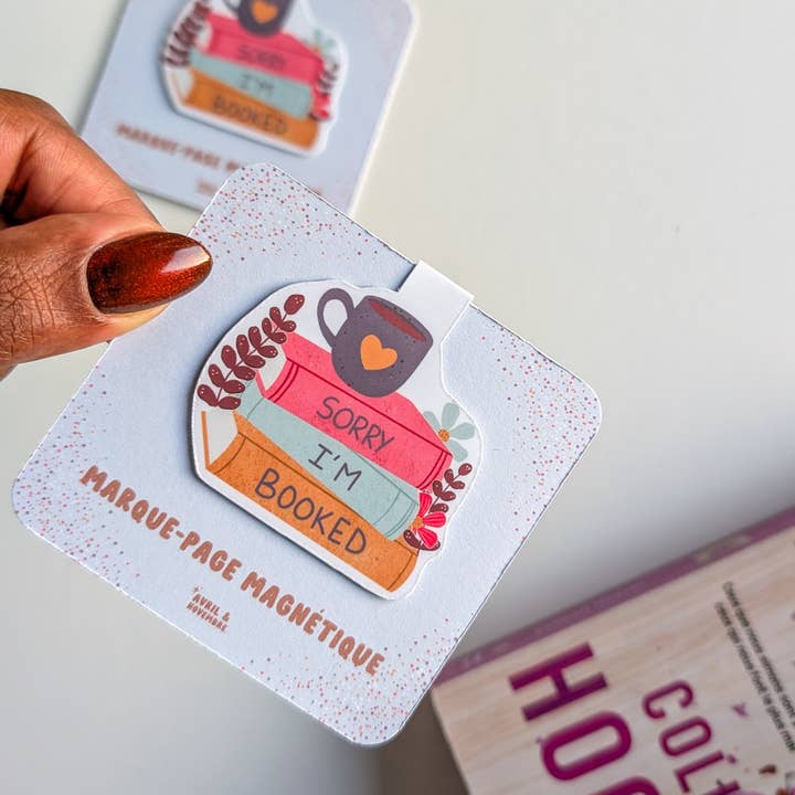 Avril & Novembre - Wholesale Bookmark - Magnetic Bookmark - Sorry I'm Booked1