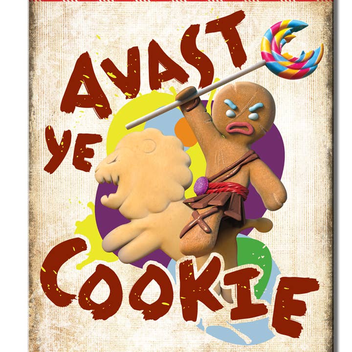 Shrek "Avast Ye Cookie" pour la vente par Desperate Enterprises