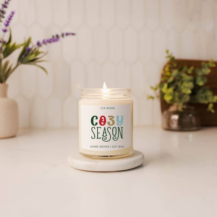 Gia Roma - Wholesale Jar/Filled Candle - Funny Christmas Candle Gifts, Soy Holiday Scented Jar Candle