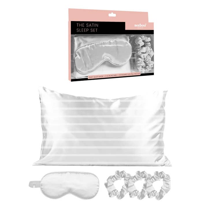 seeboo - Wholesale Bedding Pillowcase/Sham - De-Stressing Satin Sleep Set - SUPPORTS MENTAL HEALTH
