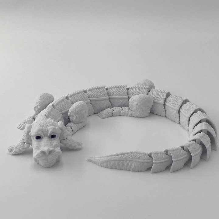 Charles Prints - Venta al por mayor Figura de juguete - Niños - Falkor, Luck Dragon, impreso en 3D, articulado, juguete, hexagonal3