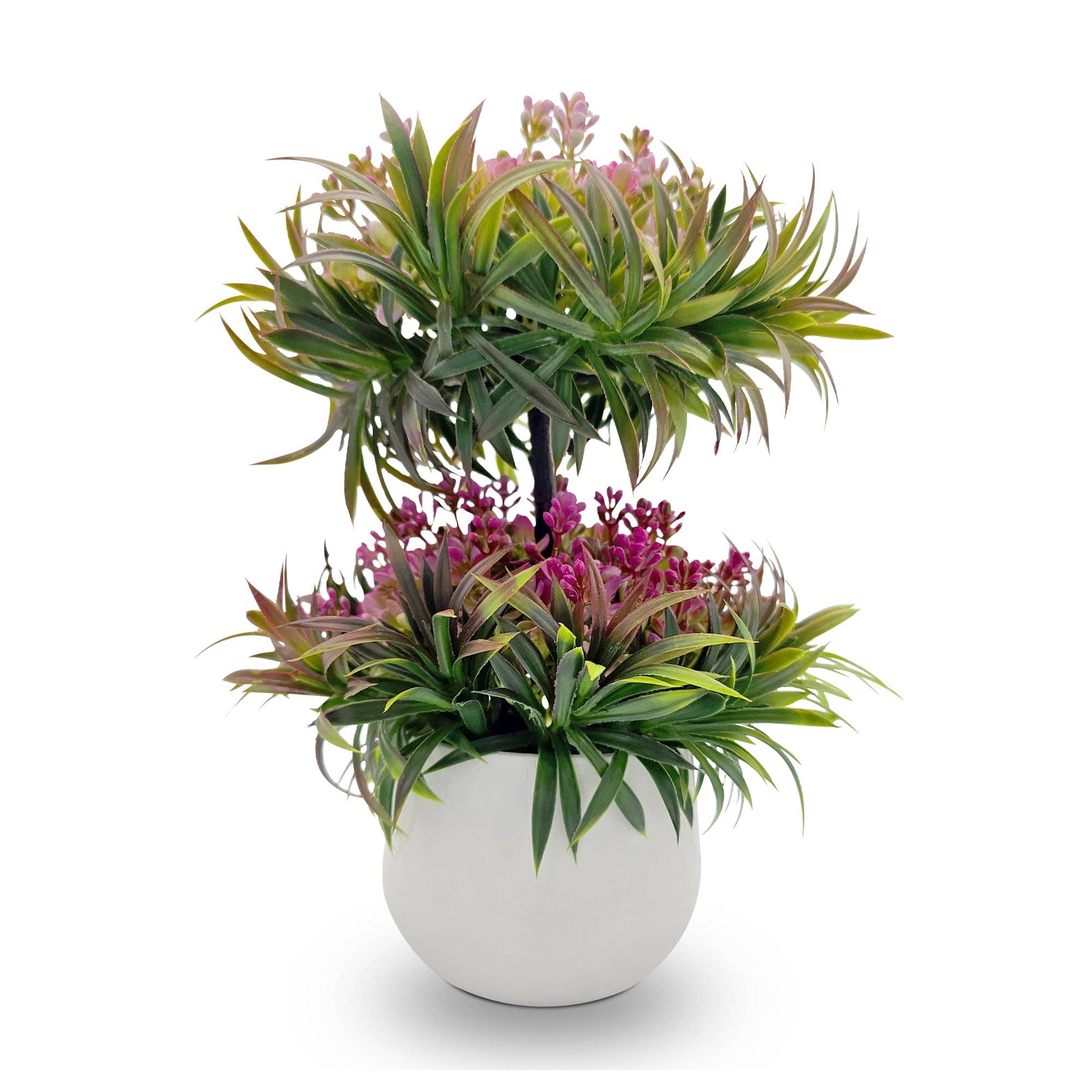 Ledsone – wholesale Artificial plant – Small Potted Artificial Flower 2 Pack Indoor Décor ~53811