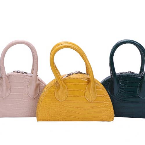 Nima Accessories Inc - Wholesale Top Handle Bag - Women's - Ladies Faux Leather Top Handle Fashion Clutch Bag