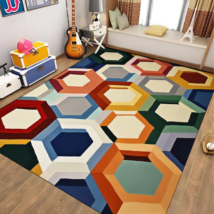 Honeycomb Loft - Tapis en laine néo-zélandaise fait main - Options personnalisées pour la vente par Sova Rugs