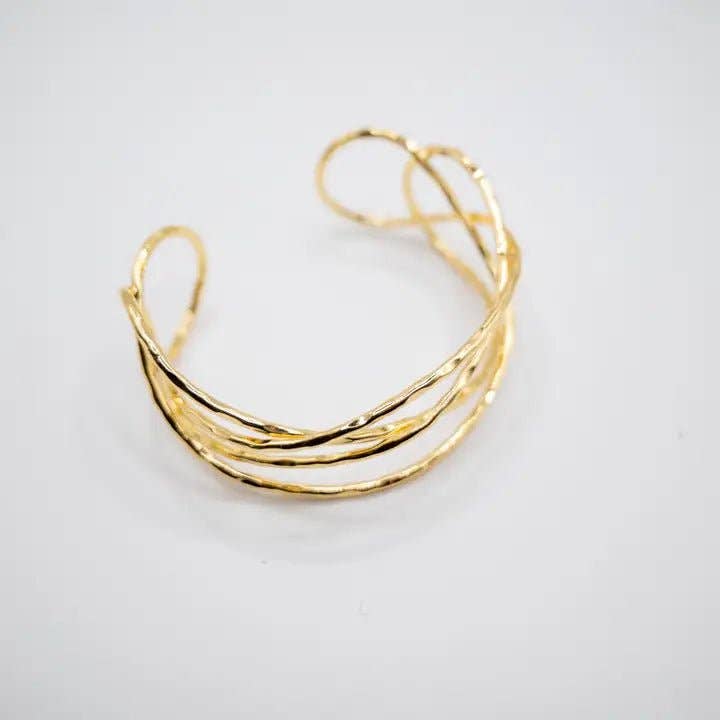 OE! - Wholesale Cuff Bracelet - INTRECCIO - 18k Gold plated braided bracelet2