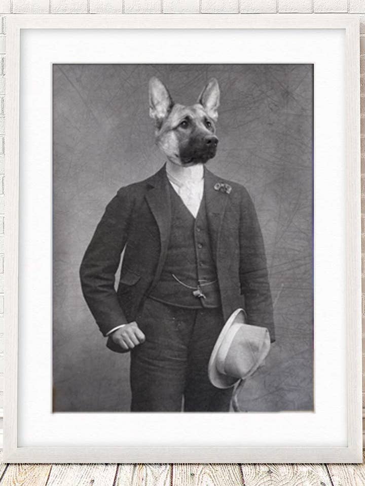 German Shepherd Dog Print for wholesale by The Wild Oddisorium