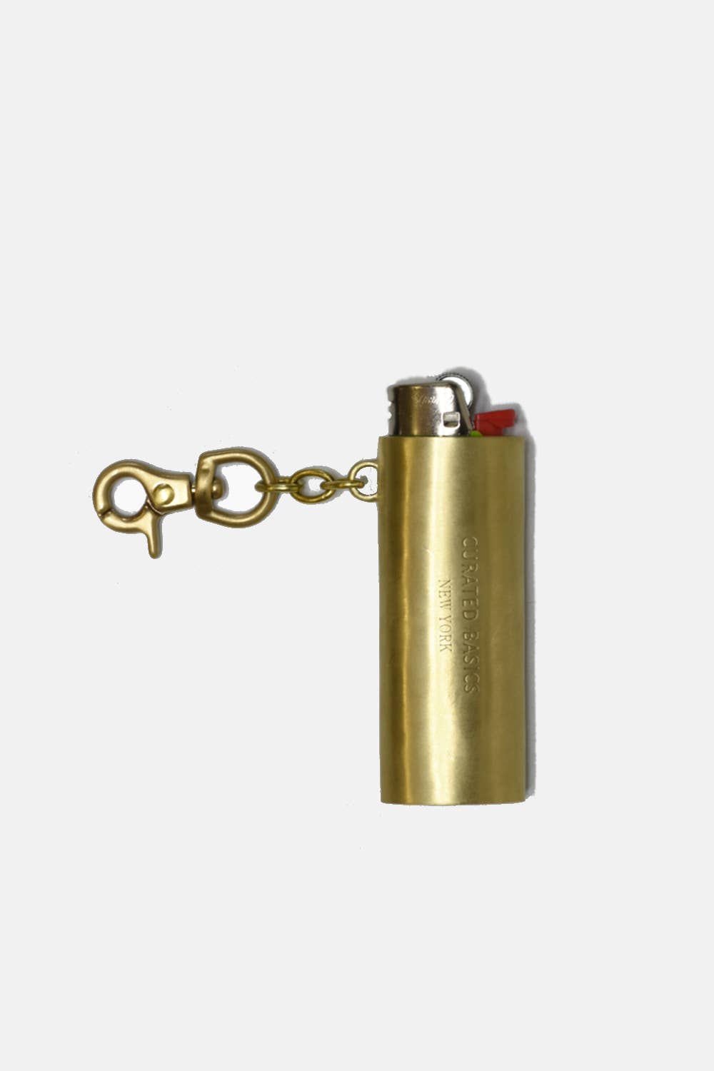 Curated Basics - Wholesale Lighter - Brass Lighter Keychain