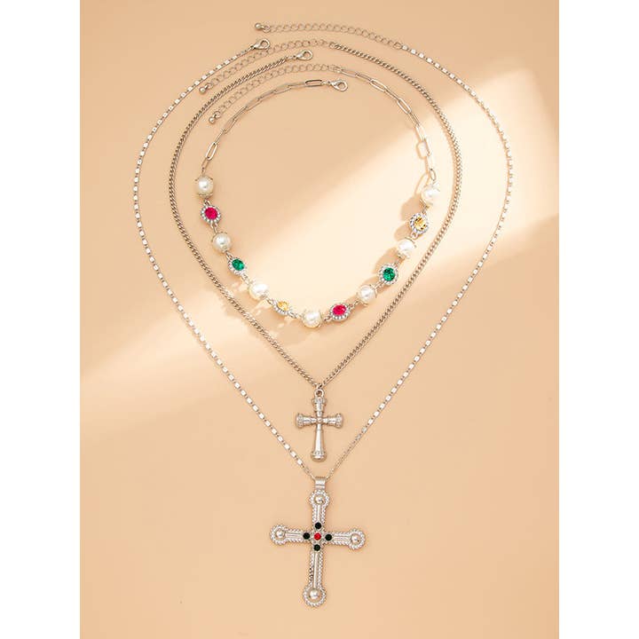 FurDecoration - Wholesale Pendant/charm necklace - Layered Tasseled Necklaces Accessories7