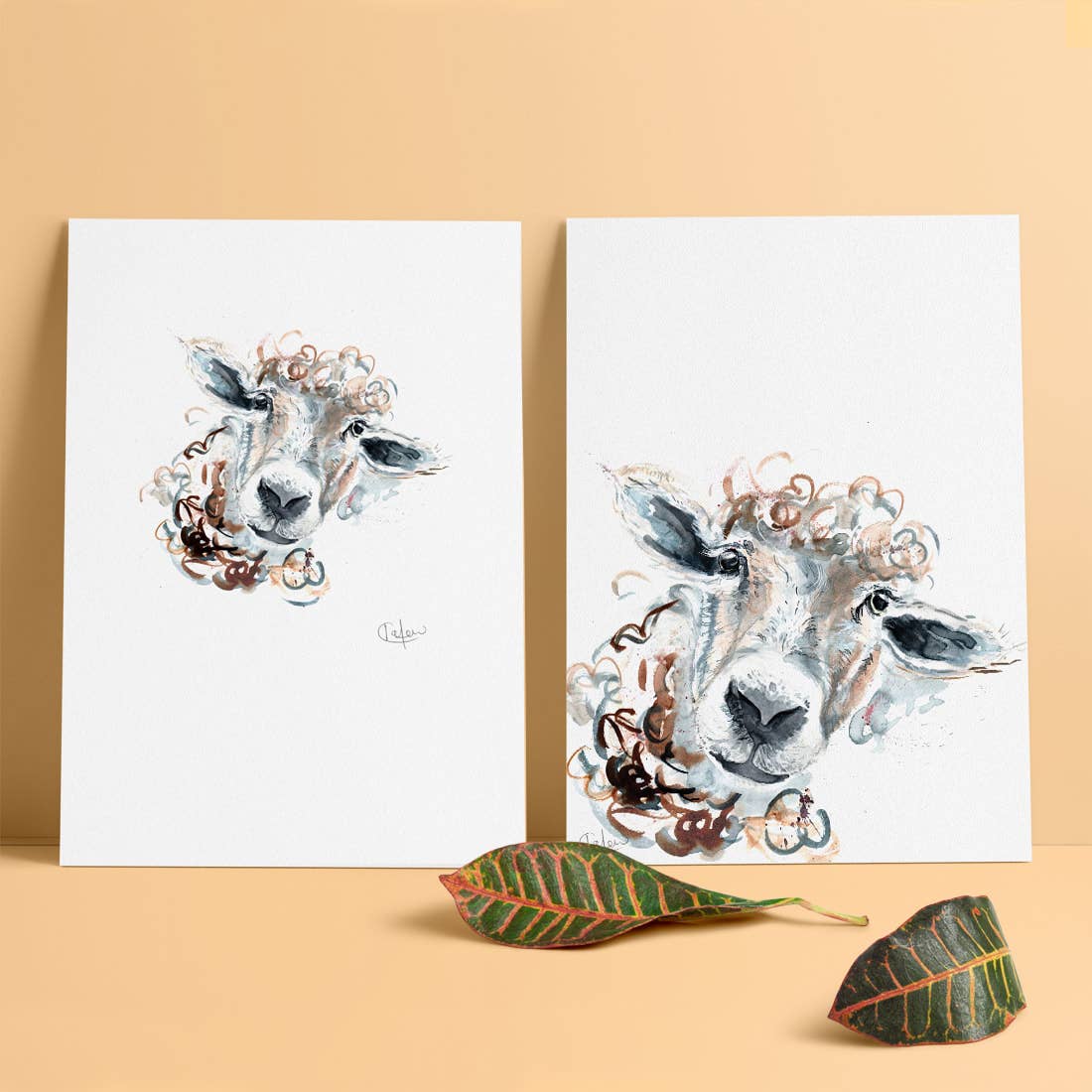 Kate Moby - Wholesale Art Print - Inky Sheep Luxury Giclee Unframed Print2