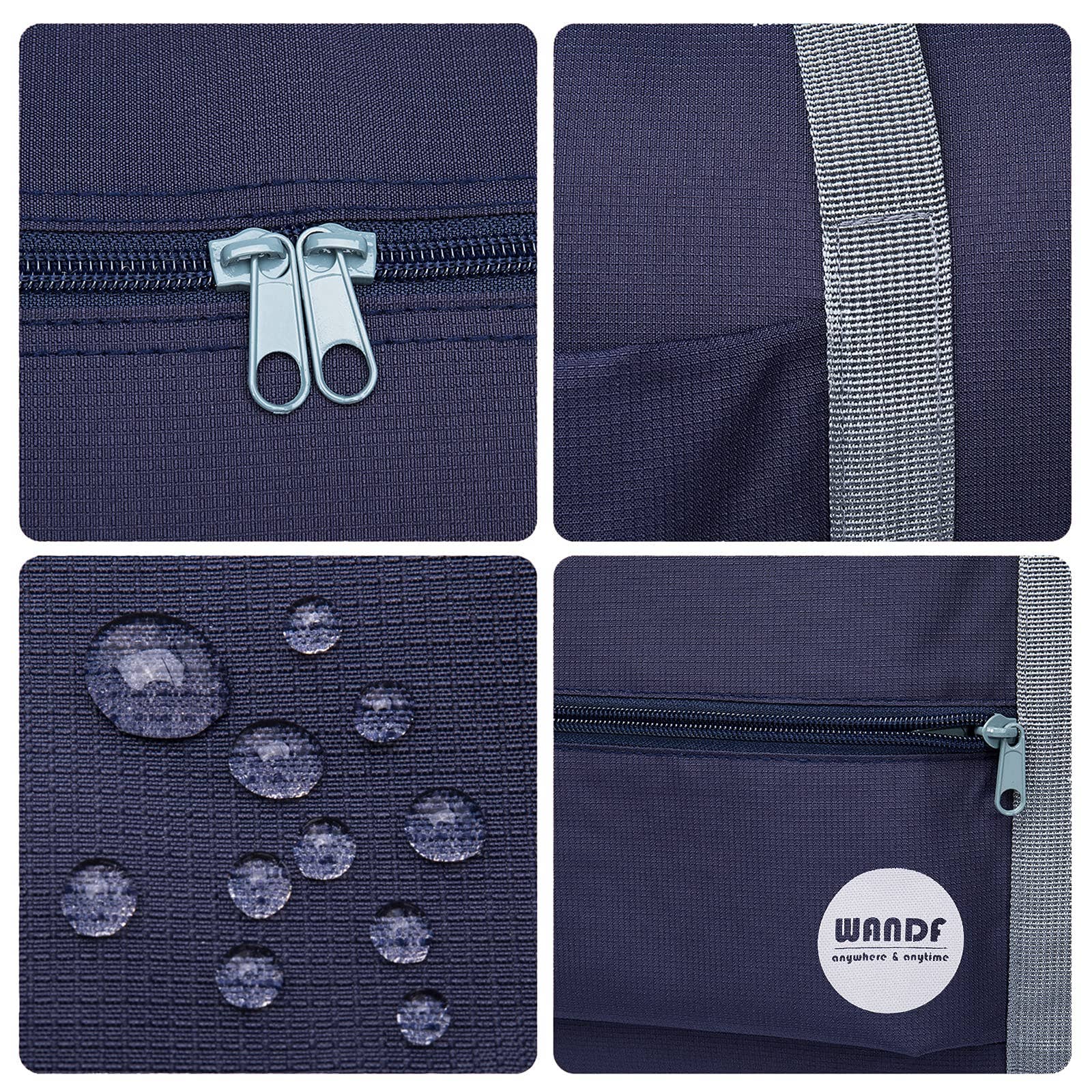 wandf - Vendita all'ingrosso Valigie - Borsone da viaggio pieghevole, set da 2 pezzi13