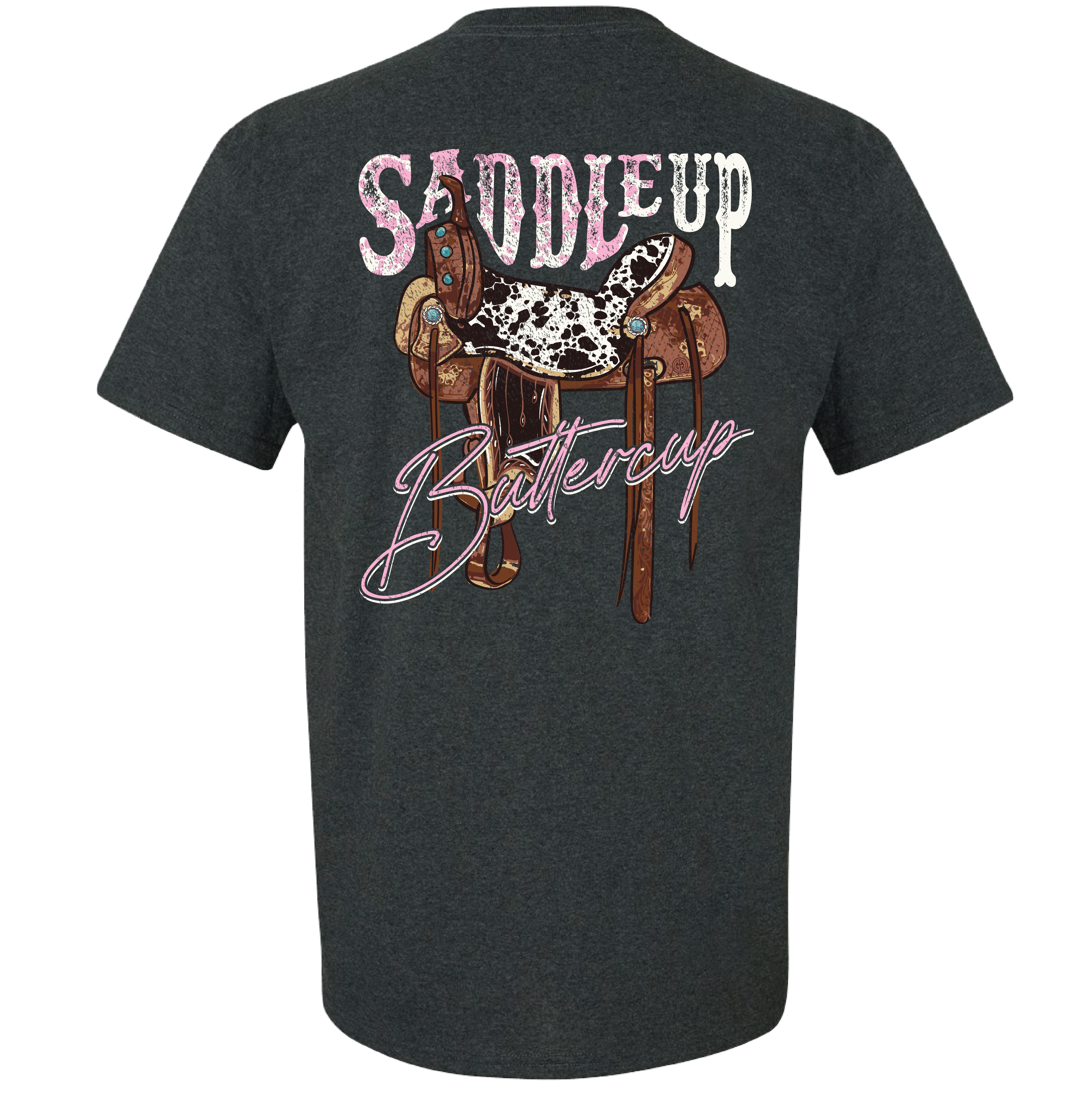 2717 Saddle Up SS Dark Heather for wholesale on Faire0