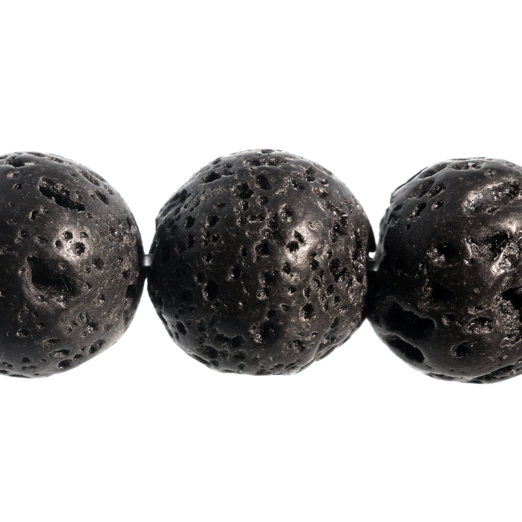 Stonebridge Imports - Vendita all'ingrosso Perline - Filo di Perle di Lava Nera2