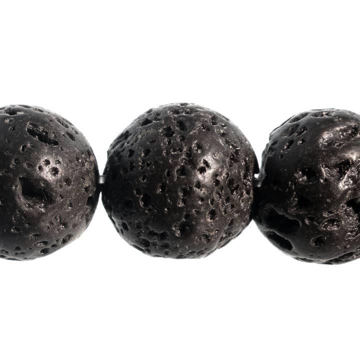 Stonebridge Imports - Vendita all'ingrosso Perline - Filo di Perle di Lava Nera2