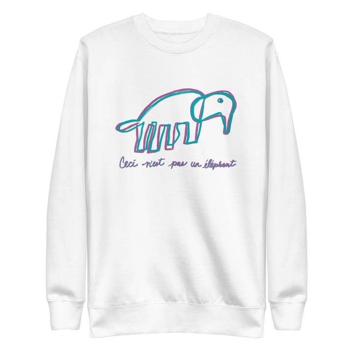 Not An Elephant Sweatshirt (Adult Unisex) for wholesale by Akimiro Studio
