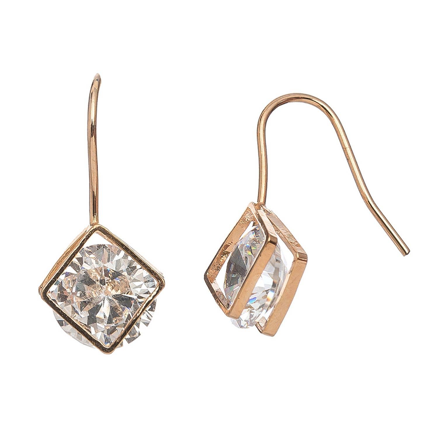 Howard's - Wholesale Dangle Earrings - Dazzlers Cubic Zirconia Diamond Drop Earrings1