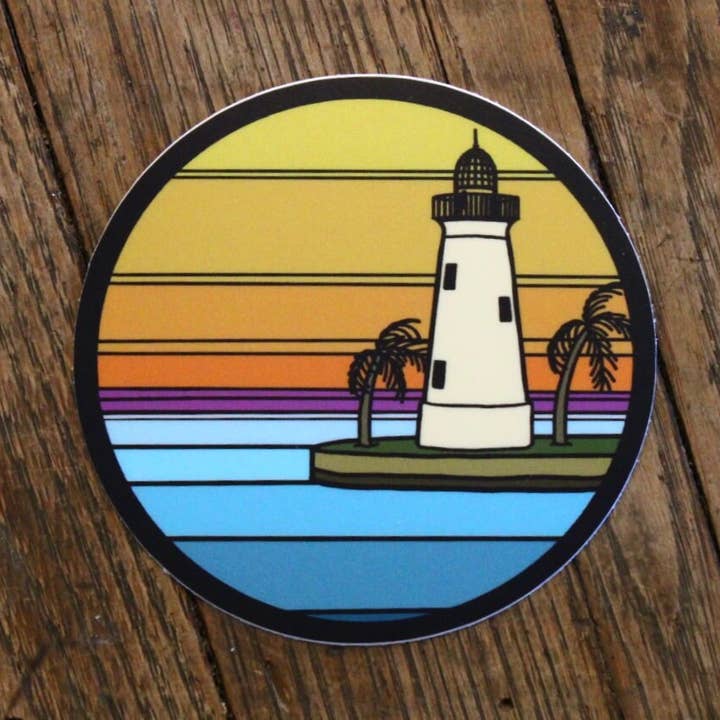 Adesivo Parco nazionale di Biscayne/faro per la vendita all'ingrosso da parte di Willows ‘n’ Wildflowers