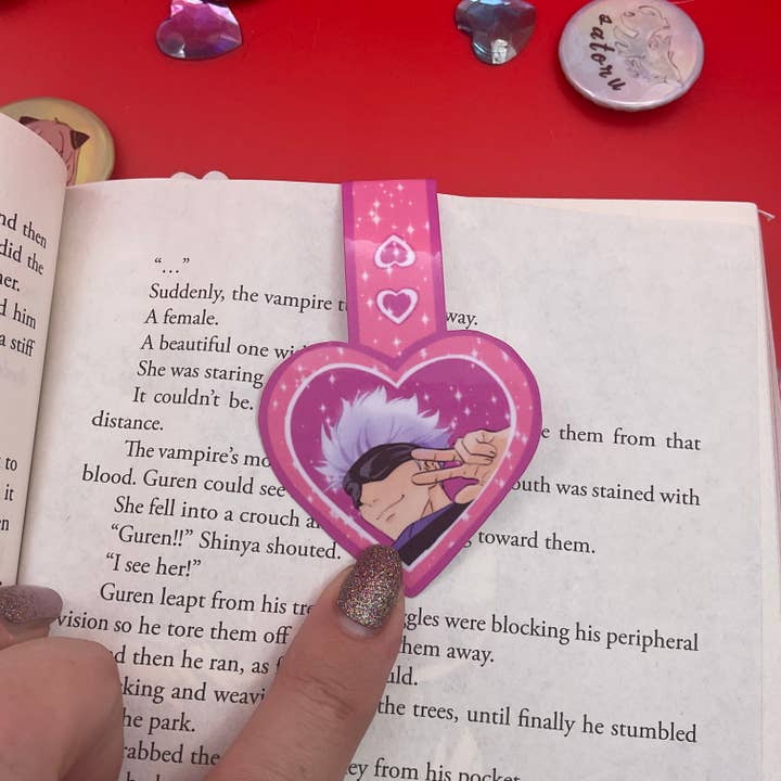 Elegant Potato Anime - Wholesale Bladwijzer - Jujutsu Kaisen magnetische hartvormige bladwijzers voor heren 2