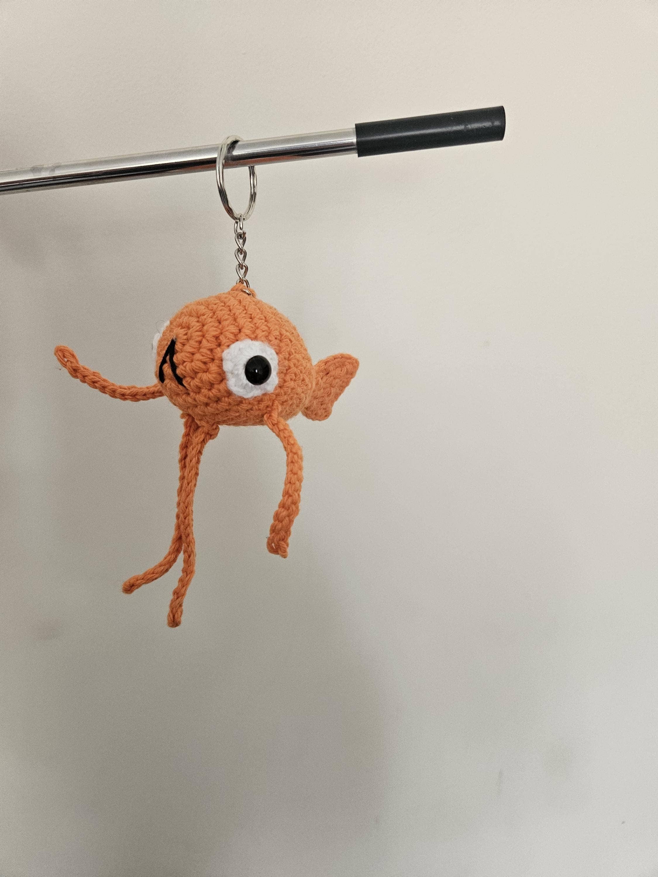 TOMOPOD LLC - Wholesale Stuffed/Plush Toy - Kids & Baby - Crochet Cute Le Poisson Steve, Funny Animal Keychain1