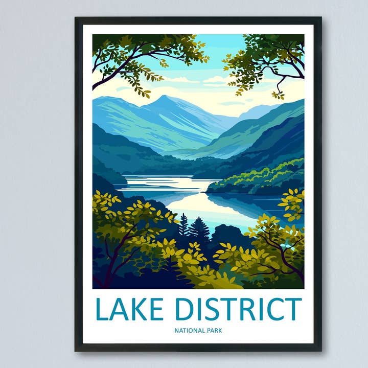 Lake District Print Lake District Home Decor Landscape Art Print Lake District Wall Art Nature Enthusiast Gift Wall Hanging Lake District for wholesale by TravelzonaArt