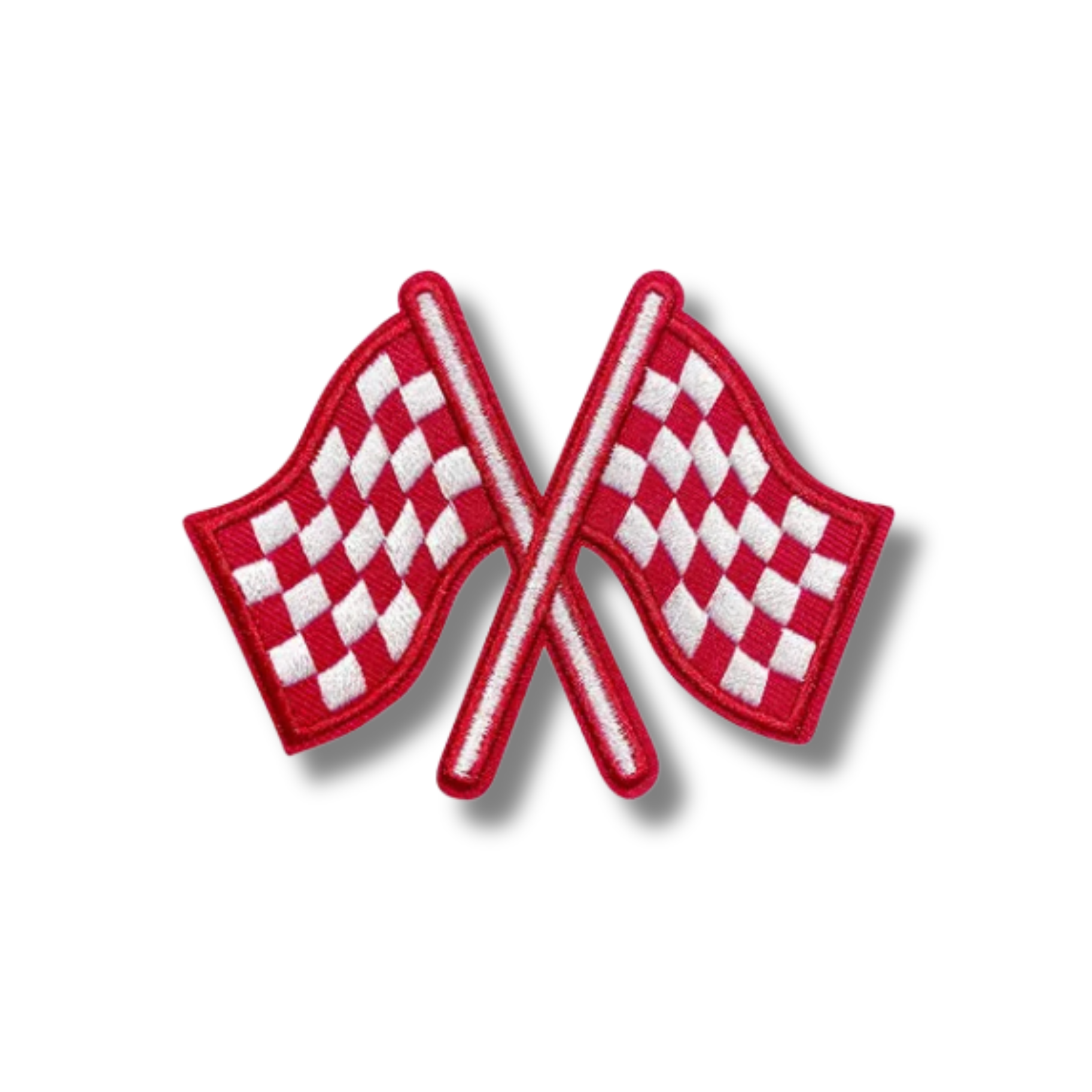 Love, Paige Designs - Wholesale Patch - Checkered Flag Embroidered Iron On Patch3