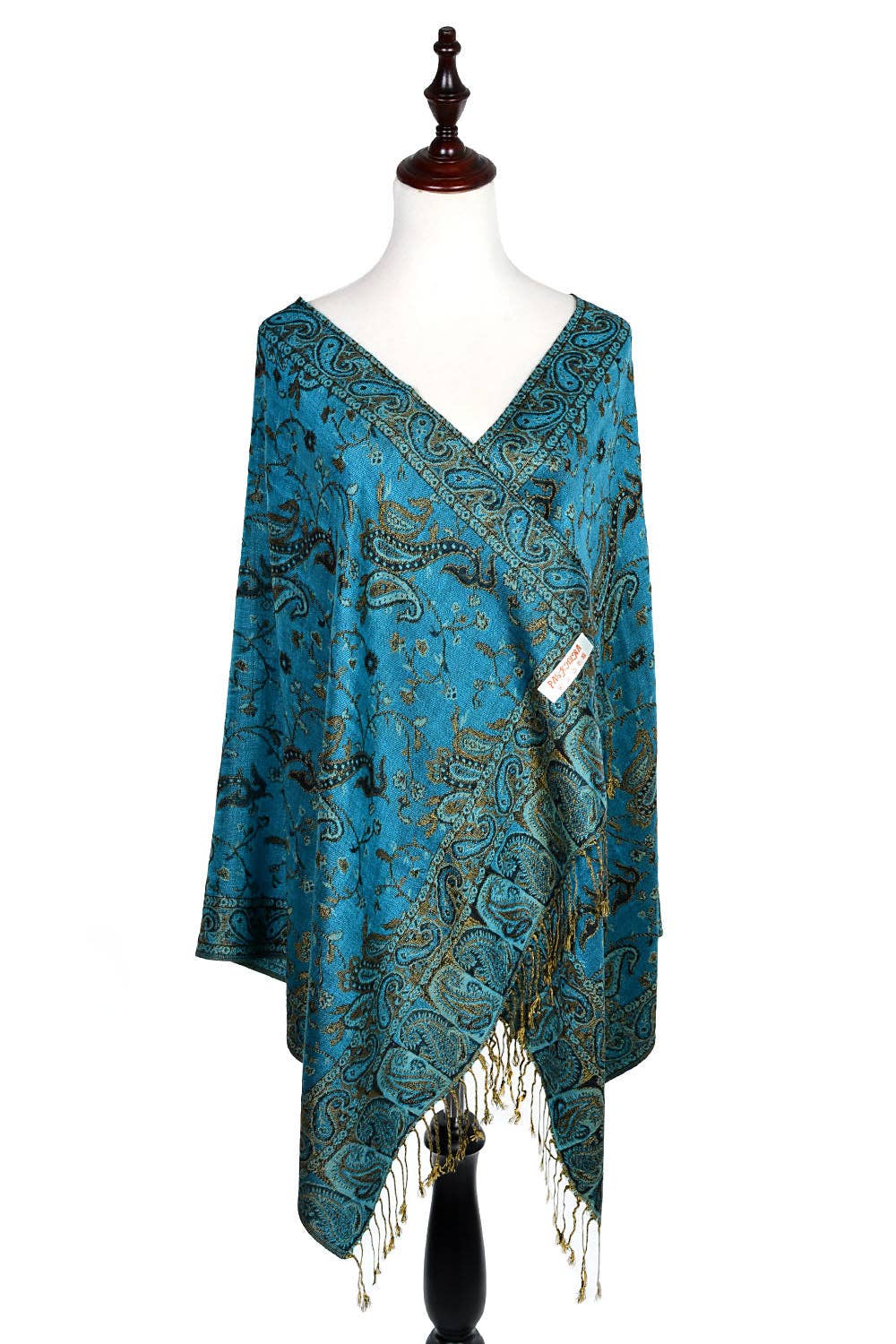 Jasper Trading LLC – wholesale Halsduk - Dam – 023_13 - En bit Pasiley Print Pashmina Sjal Scarf2