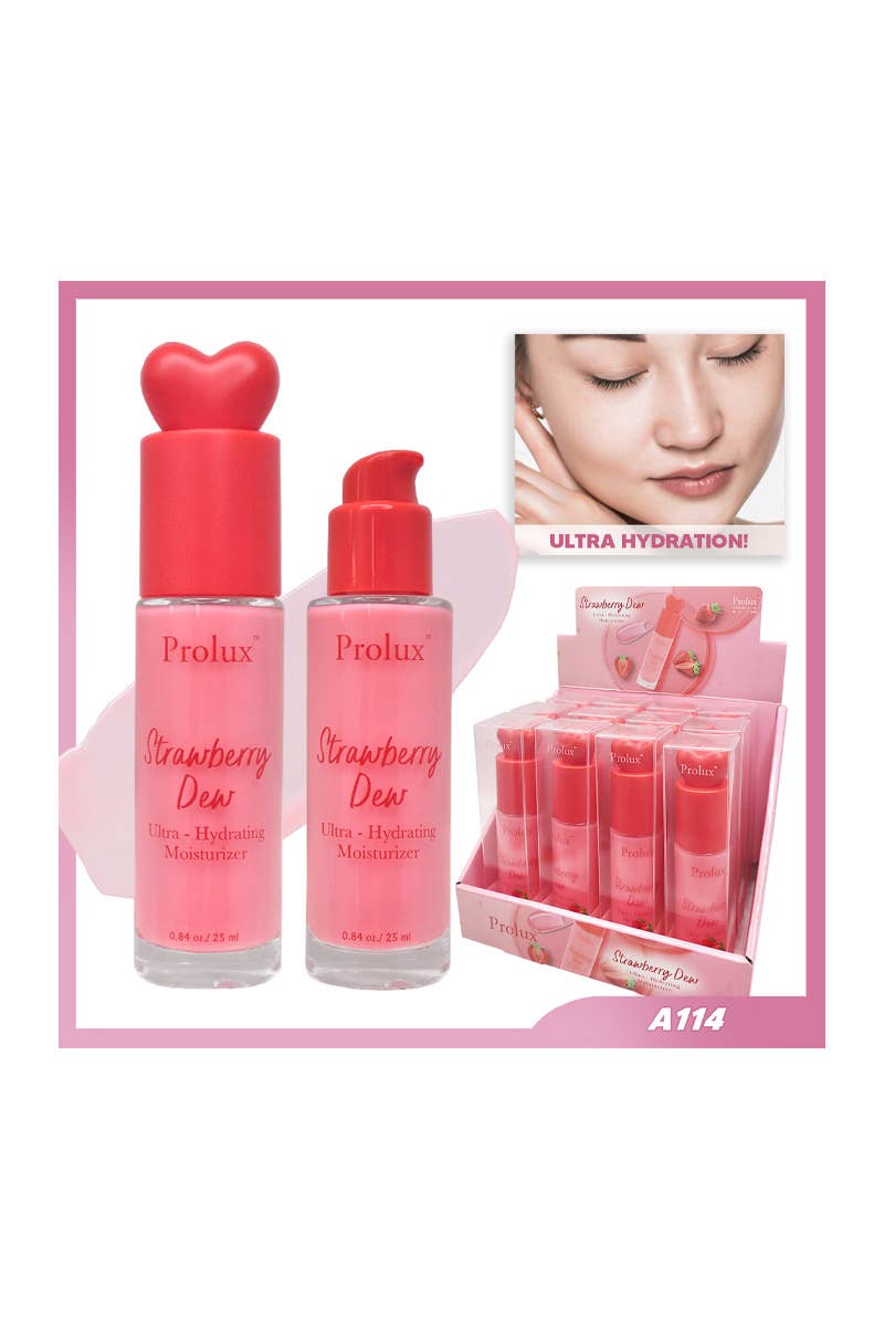 PINEAPPLE Beauty - Wholesale Vochtinbrengende crème voor het gezicht - Prolux A-114 Strawberry Dew ultra hydraterende moisturizer - 12 stuks0