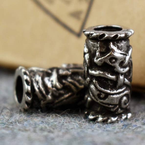 Viking Jelling Style Pewter Beard Bead for wholesale by Asgard
