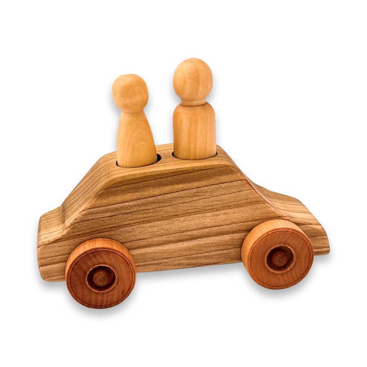 Wooden "Jetta" Car for wholesale by Farmhouse Friends